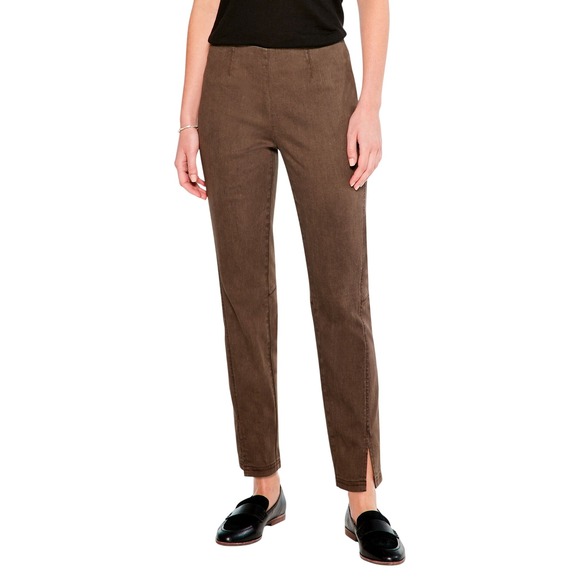 NEW NIC+ZOE Seams‎ All Day Denim Slim Pull On Pants with Slits Chino Size 12 - Picture 1 of 6